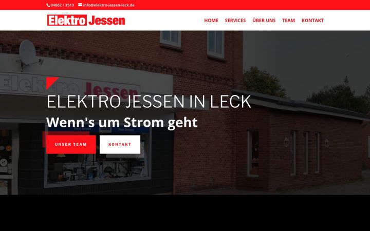 Screenshot di elektro-jessen-leck.de