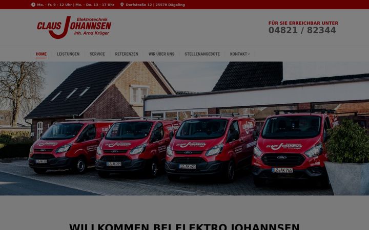 Screenshot di elektro-johannsen.de