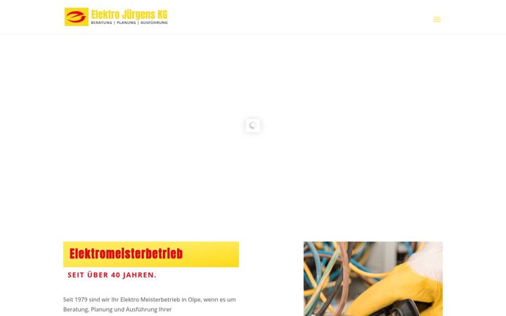 Screenshot di elektro-juergens.de