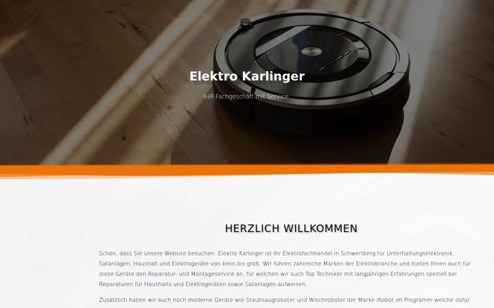 Screenshot di elektro-karlinger.at