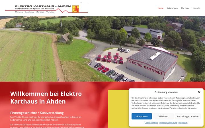 Screenshot di elektro-karthaus.de