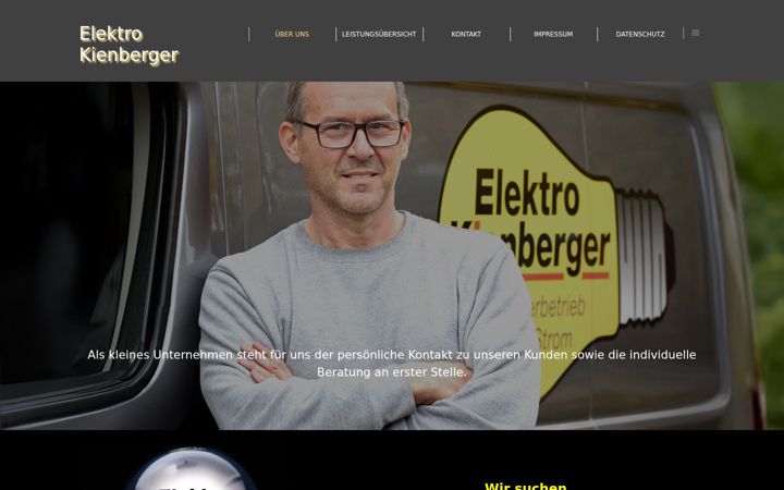 Screenshot of elektro-kienberger.de