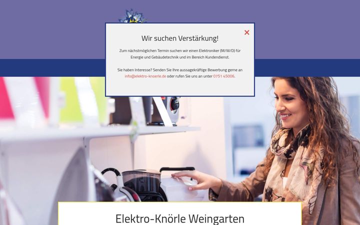 Screenshot di elektro-knoerle.de