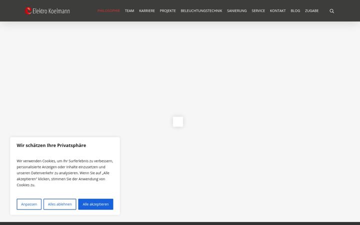 Screenshot di elektro-koelmann.de