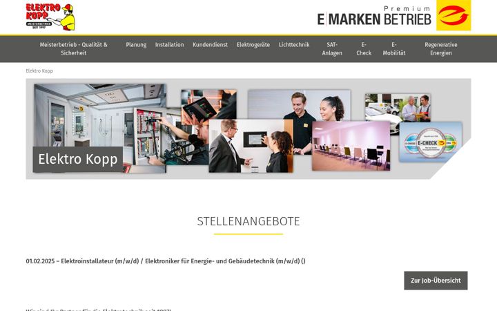 Screenshot di elektro-kopp.de