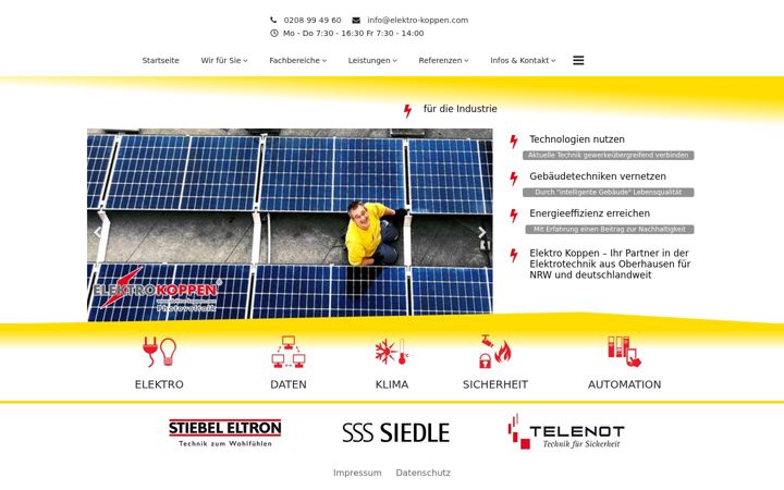 Screenshot of elektro-koppen.com