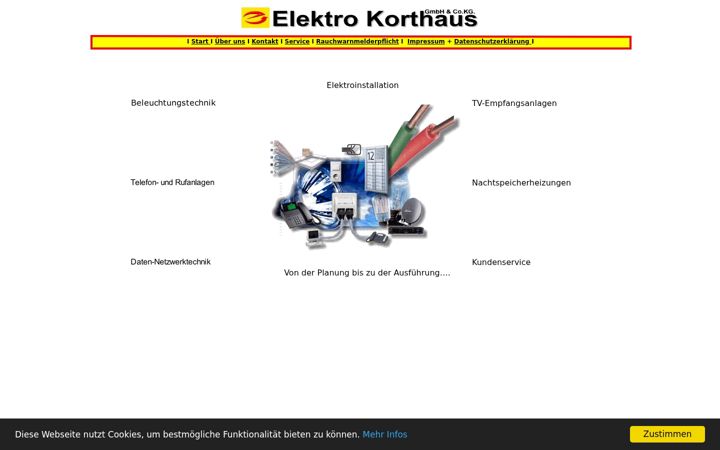 Screenshot di elektro-korthaus.de
