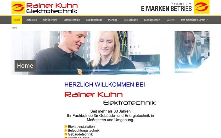Screenshot di elektro-kuhn.de