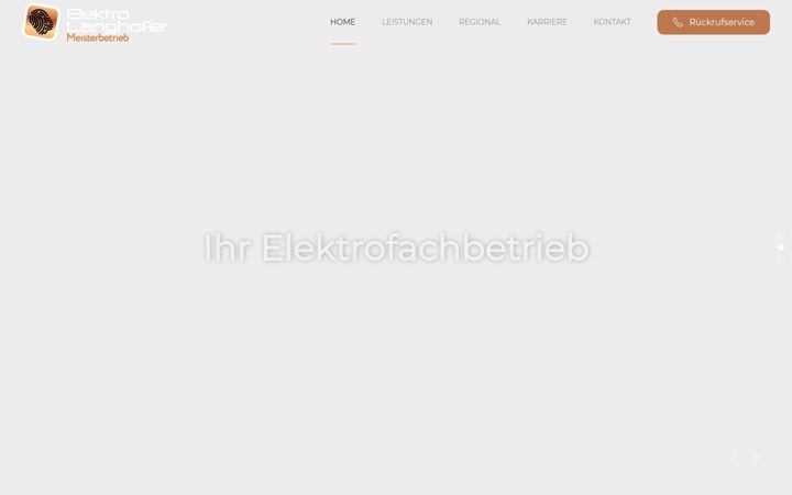 Captura de pantalla de elektro-langhofer.de