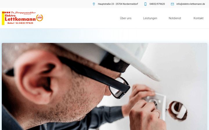 Captura de pantalla de elektro-lettkemann.de