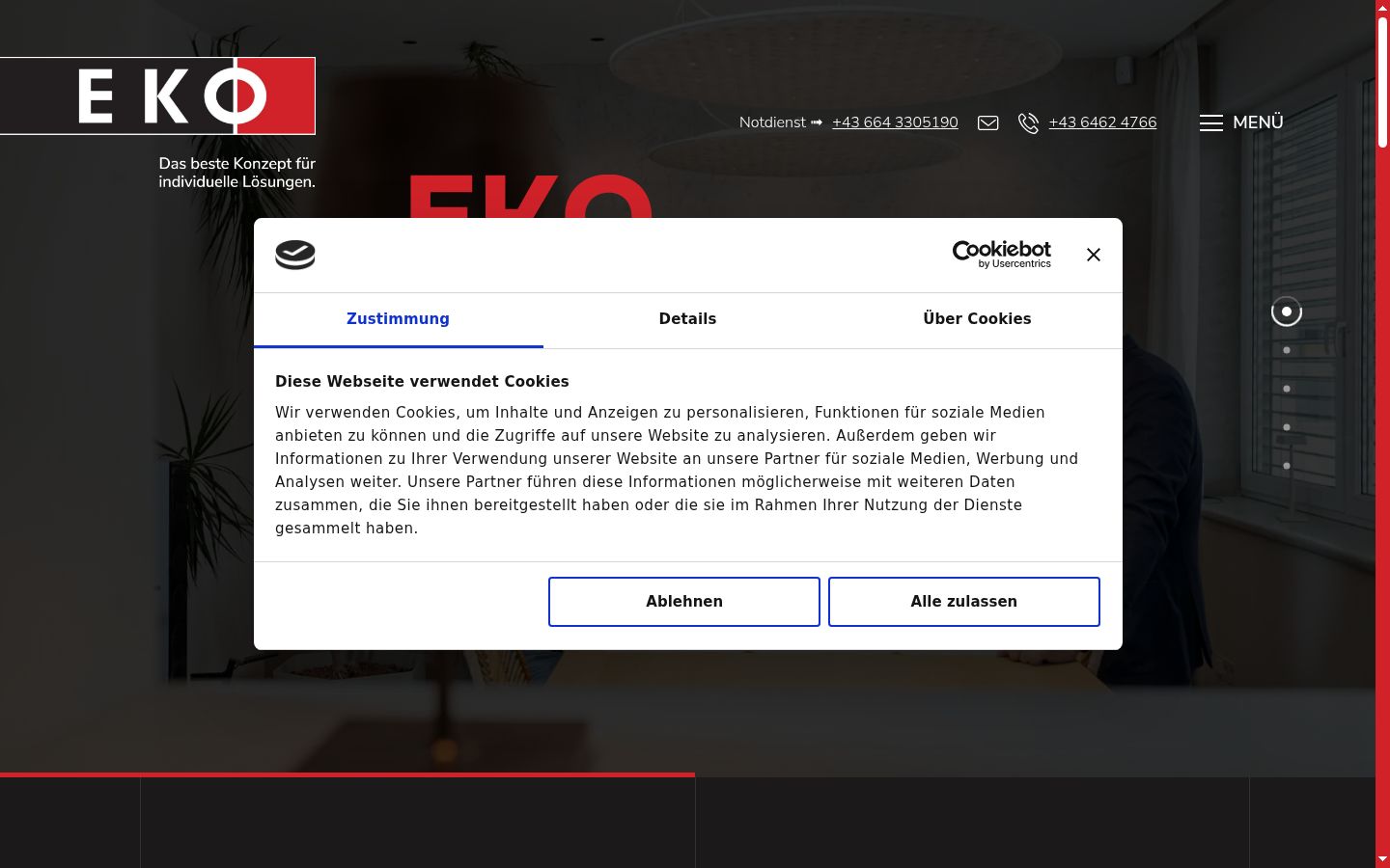 Zrzut ekranu banera zgody wyświetlanego przed jakąkolwiek interakcją