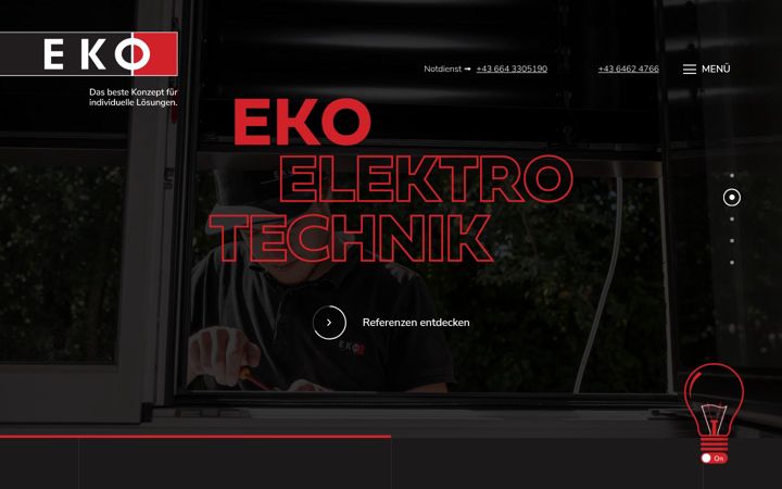 Screenshot di elektro-licht.at