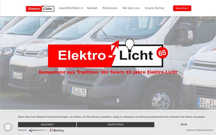 Captura de pantalla de elektro-licht.de