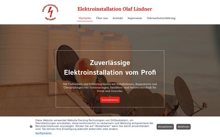 Captura de pantalla de elektro-lindner-dessau.de