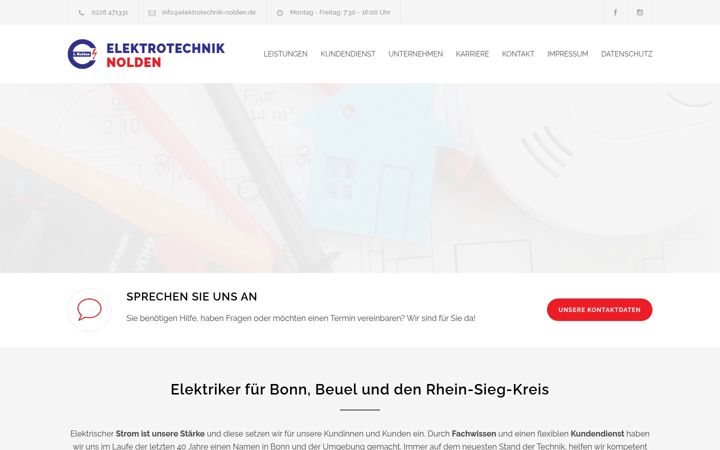 Captura de pantalla de elektro-lindner.de