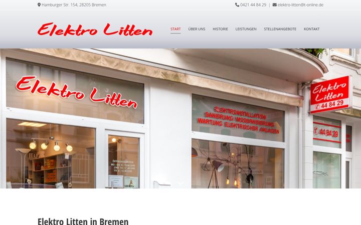 Screenshot of elektro-litten.de