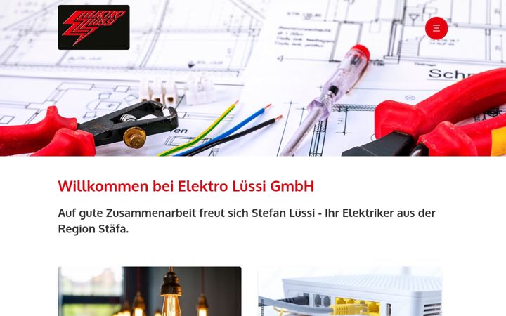 Екранна снимка на elektro-luessi.ch