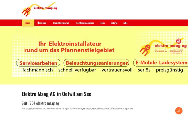 Екранна снимка на elektro-maag.ch