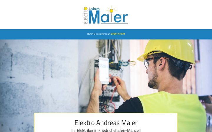 Ekraanipilt saidist elektro-maier-fn.de