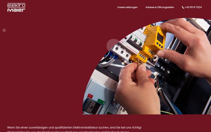 Screenshot di elektro-maier.at