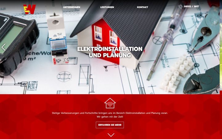 Ekraanipilt saidist elektro-manfred-wagner.de