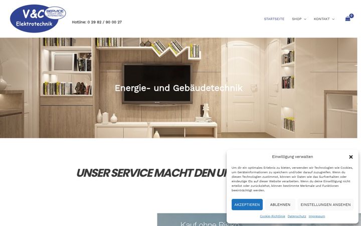 Ekraanipilt saidist elektro-medebach.de