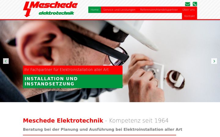 Ekraanipilt saidist elektro-meschede.de