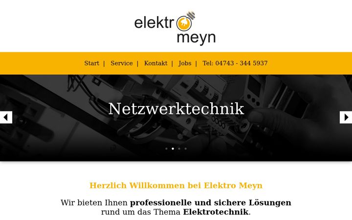 Ekraanipilt saidist elektro-meyn.de