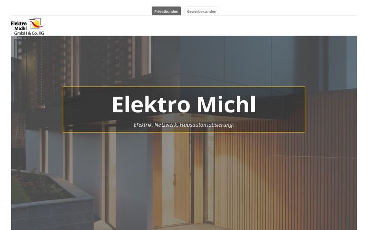 Ekraanipilt saidist elektro-michl.de