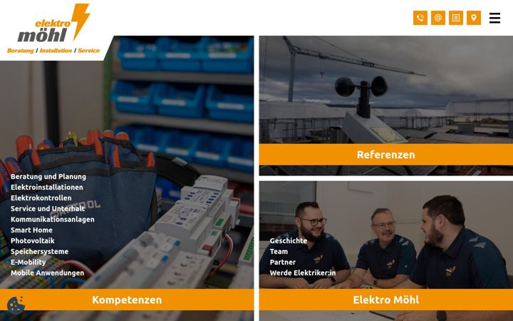 Екранна снимка на elektro-moehl.ch