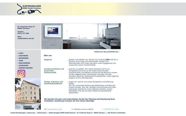 Ekraanipilt saidist elektro-mw.de