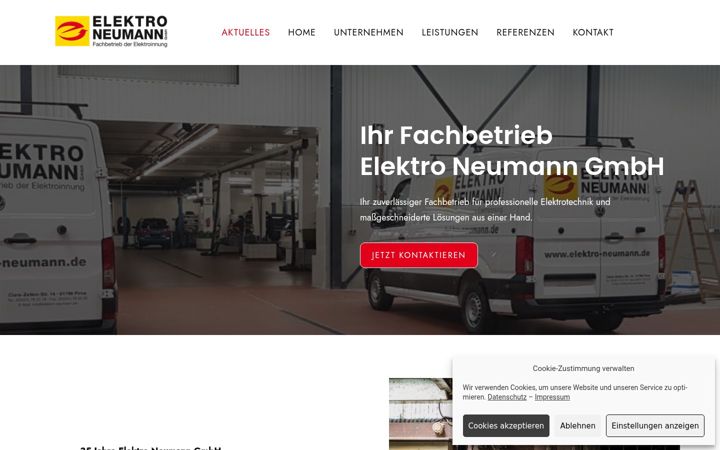 Captura de pantalla de elektro-neumann.de