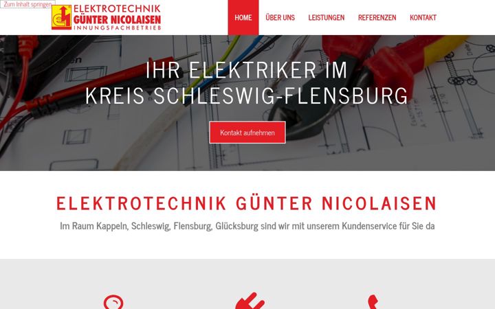 Capture d'écran de elektro-nicolaisen.de