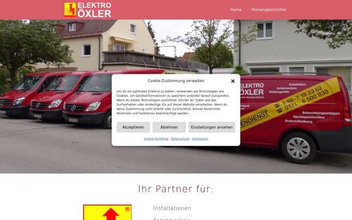 Zrzut ekranu elektro-oexler.de