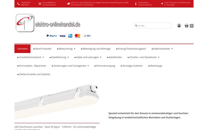 Zrzut ekranu elektro-onlinehandel.de