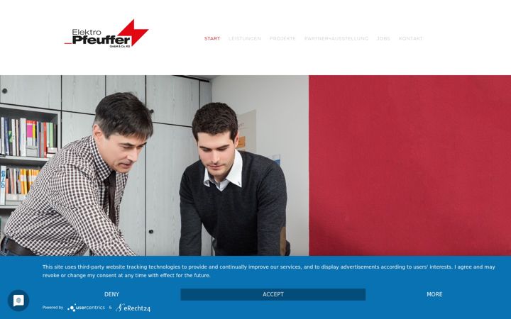 Zrzut ekranu elektro-pfeuffer.de