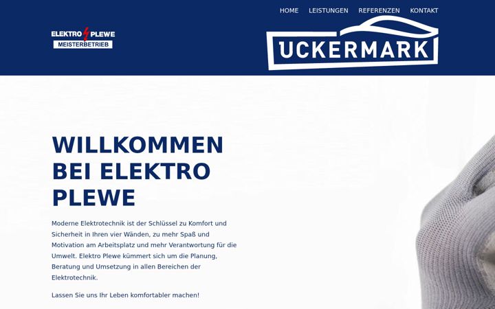 Captura de pantalla de elektro-plewe.de