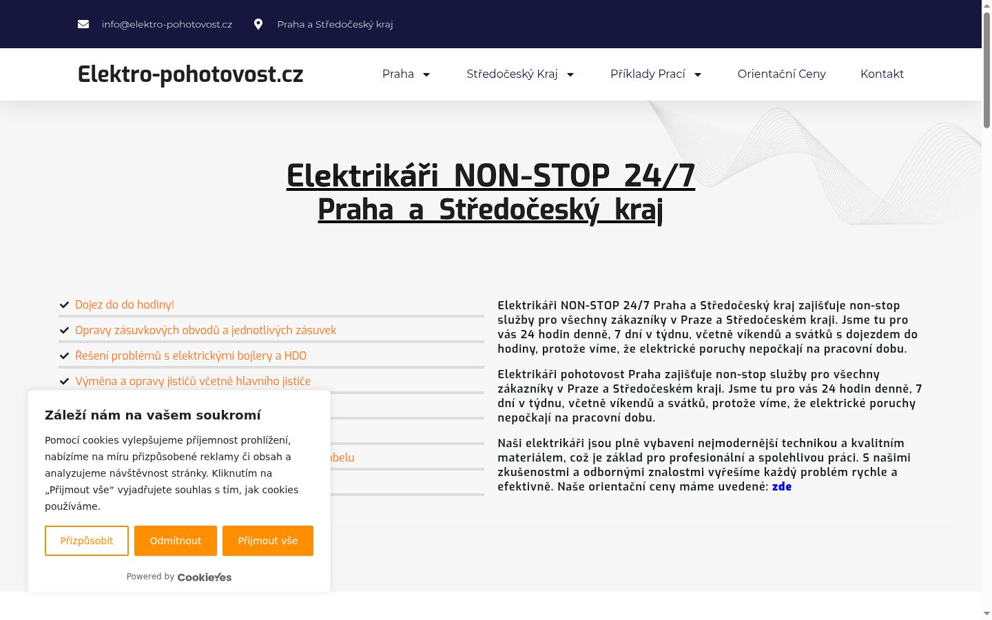 Snímek obrazovky baneru souhlasu zobrazeného před jakoukoli interakcí