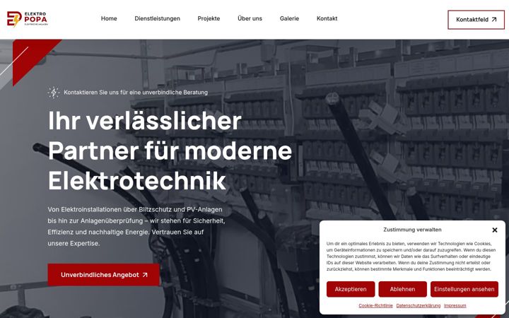 Screenshot di elektro-popa.at