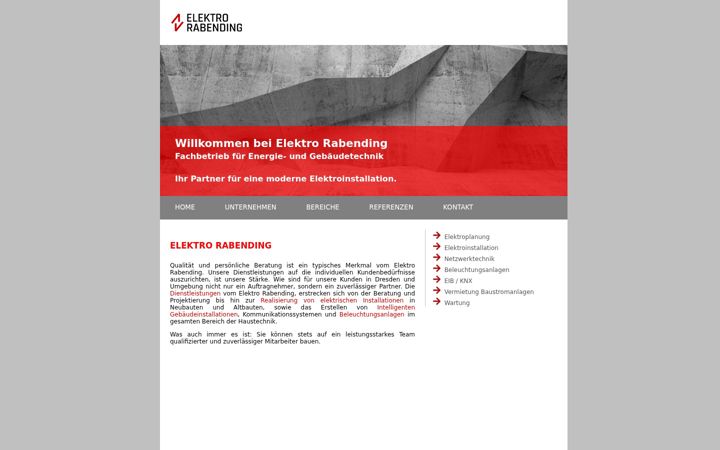 Screenshot of elektro-rabending.de