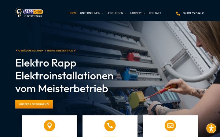 Screenshot of elektro-rapp.com