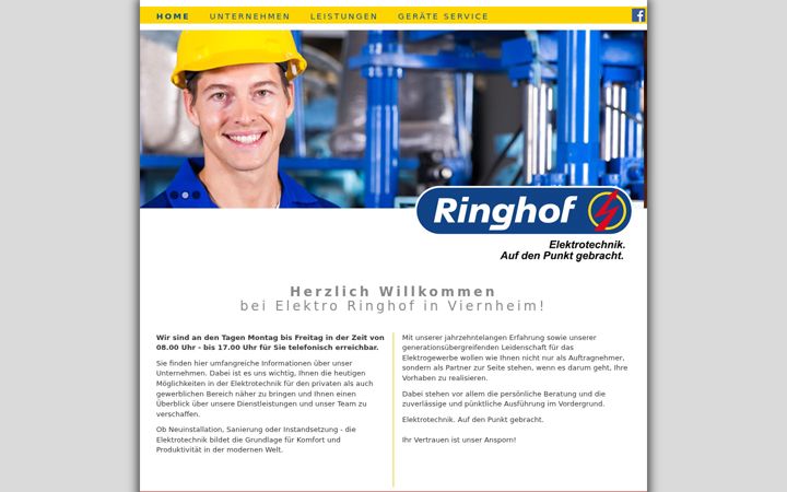 Snímek obrazovky elektro-ringhof.de