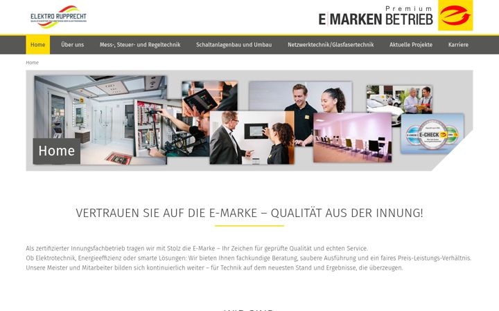 Snímek obrazovky elektro-rupprecht.de
