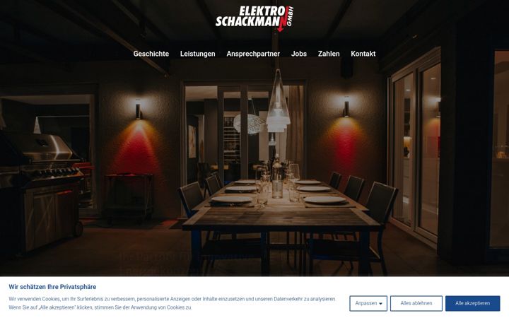 Ekraanipilt saidist elektro-schackmann.de