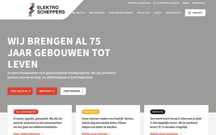 Screenshot of elektro-scheppers.com
