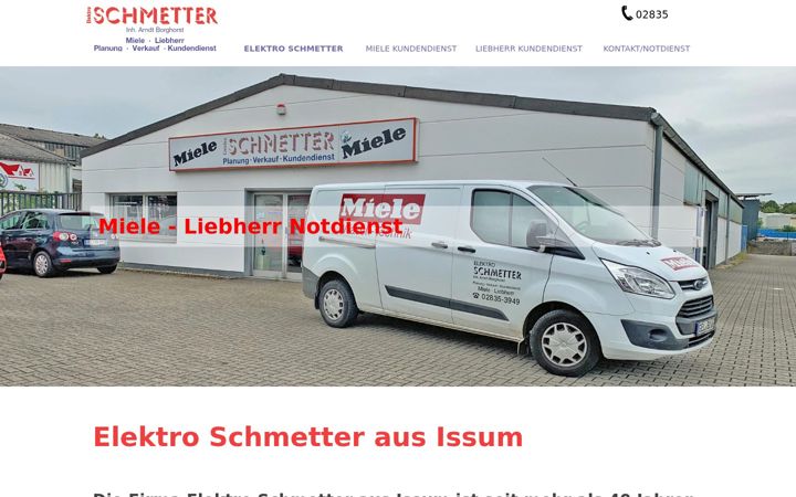 Zrzut ekranu elektro-schmetter.de