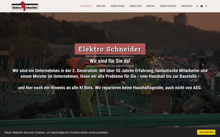 Zrzut ekranu elektro-schneider-freiburg.de