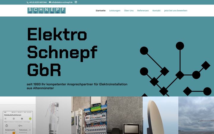 Captura de ecrã de elektro-schnepf.de
