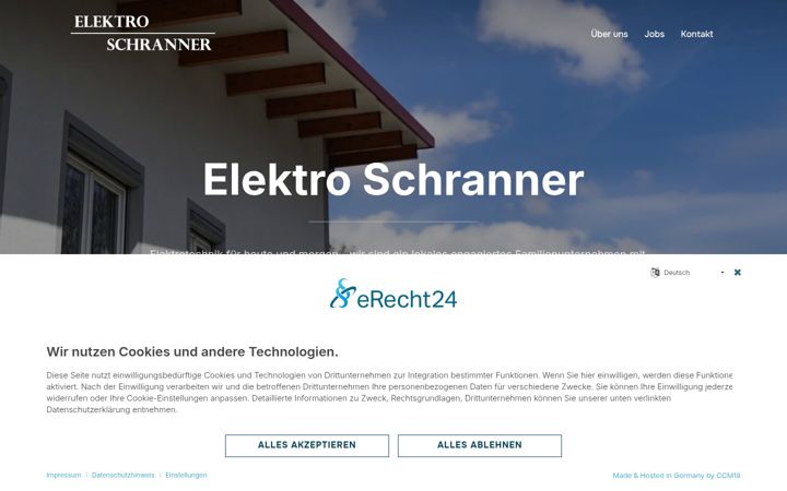 Captura de ecrã de elektro-schranner.de