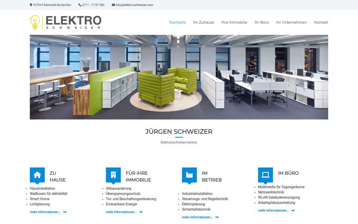 Screenshot of elektro-schweizer.com